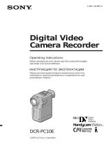 Sony DCR-PC10E User manual