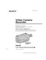 Sony CCD-TR501E User manual