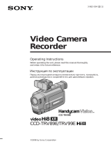 Sony CCD-TRV89E User manual