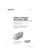 Sony CCD-TRV101E Operating instructions