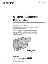 Sony CCD-TR3400E User manual