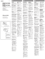 Sony Dream Machine ICF-C290 Owner's manual