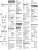 Sony M-455 Operating instructions