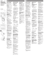 Sony SRF-M606 Owner's manual