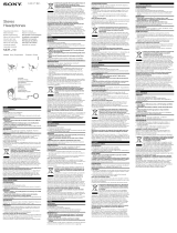 Sony MDR-J10 User manual