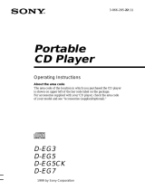 Sony D-EG7 User manual