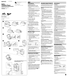 Sony WM-FS555 Operating instructions