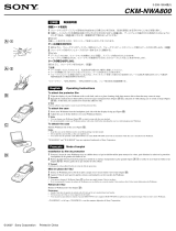 Sony CKM-NWA800 Owner's manual