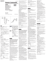 Sony RM-DR1 Owner's manual