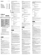 Sony RM-X7BT Reference guide