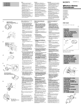 Sony CDX-CA900 Installation guide