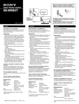 Sony SS-W581T Operating instructions