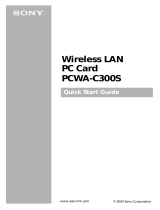 Sony PCWA-C300S Quick start guide