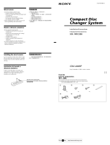 Sony CDX-444RF Installation guide