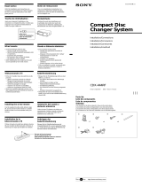 Sony CDX-444RF Installation guide