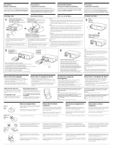 Sony CDX-805 Owner's manual