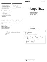 Sony CDX-434RF Installation guide