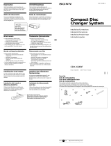 Sony CDX-434RF Installation guide