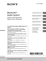 Sony MEX-N4200BT User manual