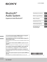 Sony WX-XB100BT Owner's manual