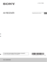 Sony XAV-AX3005DB Operating instructions