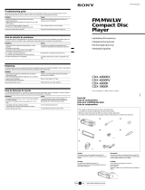 Sony CDX-3900R Installation guide