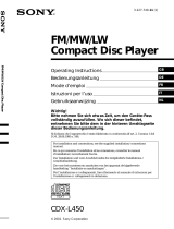 Sony cdx l 450 Owner's manual