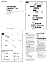 Sony CDX-M1000TF Installation guide