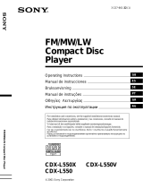 Sony CDX-L550X Owner's manual