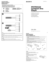 Sony CDX-3250 User manual