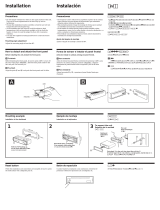Sony CDX-4480ESP Installation guide