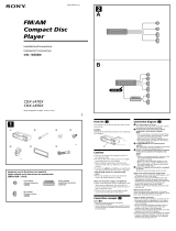 Sony CDX-L450X Operating Instructions (English, Español) Installation guide