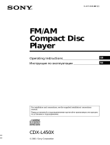Sony CDX-L450X User manual