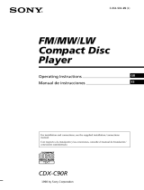 Sony cdx c 90 r Owner's manual