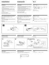 Sony CDX-C480 Installation guide