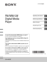 Sony DSX-A400BT Owner's manual