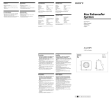 Sony XS-L81BP5 Operating instructions