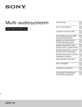 Sony MAP-S1 Operating instructions