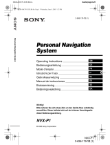 Sony NVX-P1 Operating instructions