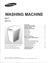 Samsung WA71 User manual