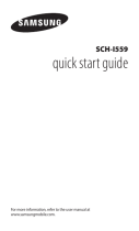 Samsung SCH-I559/S Quick start guide