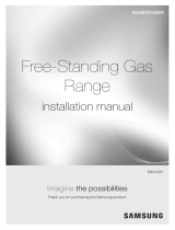 Samsung NX58F5700WS/AA Installation guide