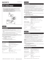 Sony SS-CNX70ED User manual