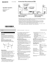 Sony SS-HW1 Operating instructions