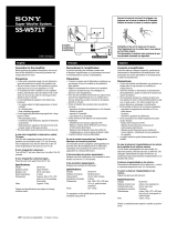 Sony SS-W571T Operating instructions