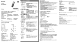 Sony ICD-PX440 Quick start guide