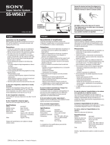 Sony SS-W561T Operating instructions