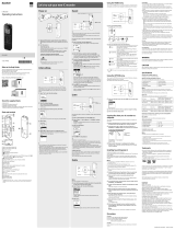 Sony ICD-PX470 Operating instructions