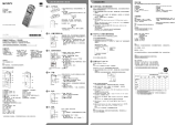 Sony ICD-UX534F Quick start guide