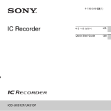 Sony ICD-UX513F Quick start guide